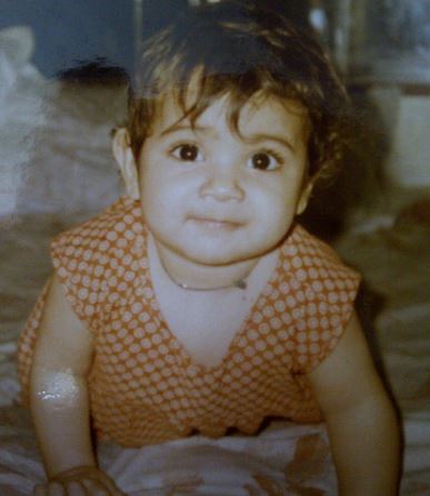 arushi chawla childhood photo