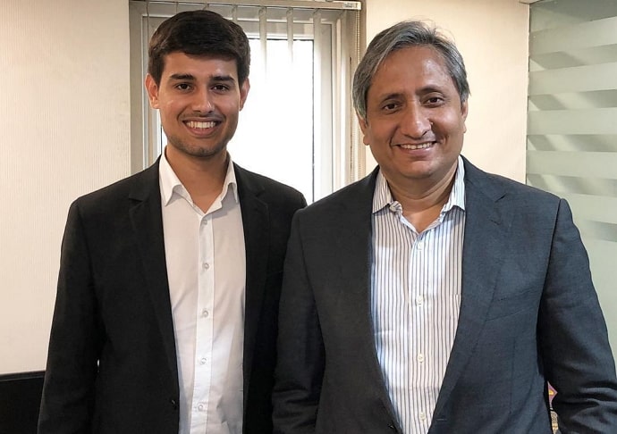 dhruv rathee with ravish kumar