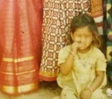 mangli childhood photo