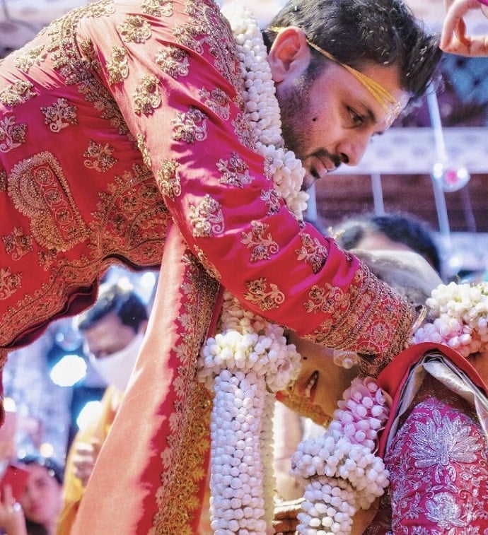 nithiin wedding photo