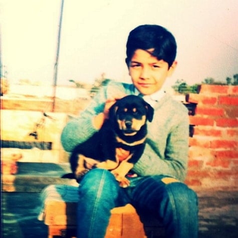 abhinav shukla childhood photo