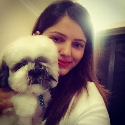 rubina dilaik dog