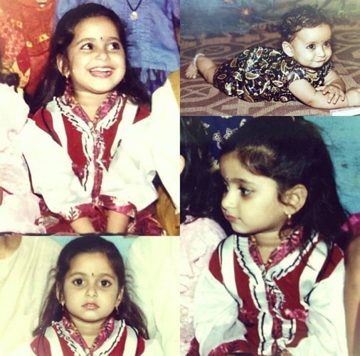 aishwarya sharma childhood photo