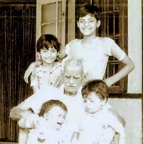 arnab goswami childhood photo