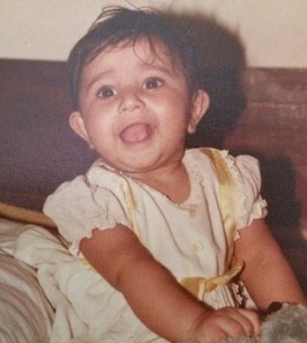 poonam bajwa childhood photo