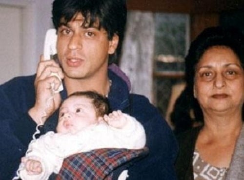 suhana khan childhood photo