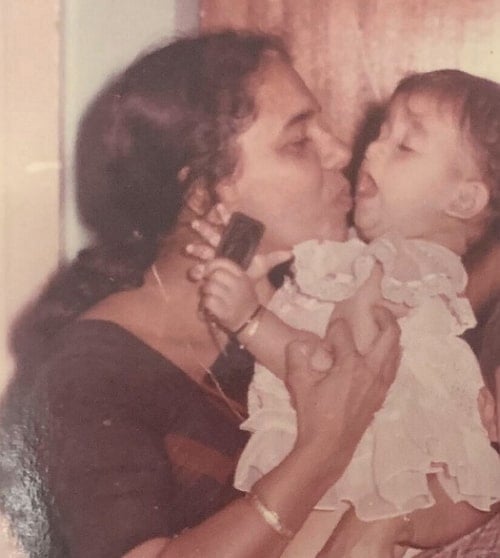 nayanthara childhood photo