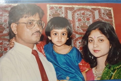 tanvi dogra childhood photo