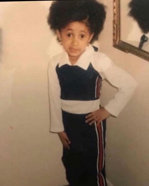 cardi b childhood pic