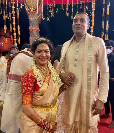 rama krishna veerapaneni and sunitha upadrashta wedding photo
