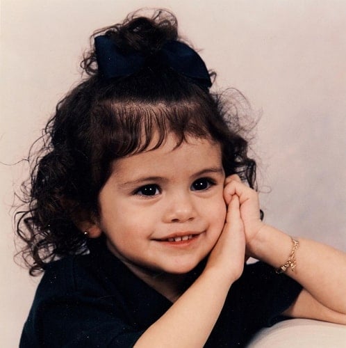 selena gomez childhood photo