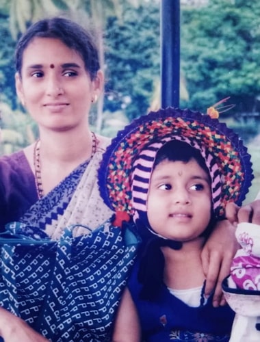 geetha bharathi bhat childhood photo