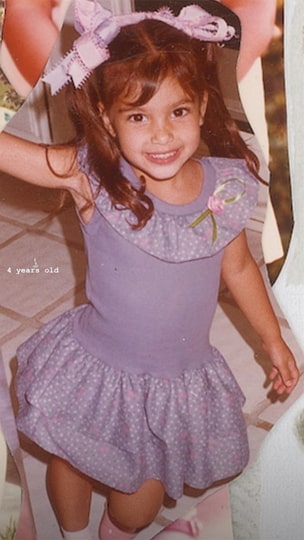 kim kardashian childhhod pic