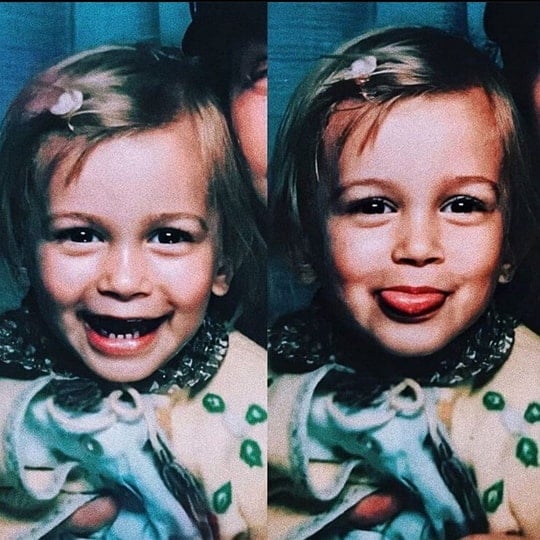 hailey bieber childhood pic