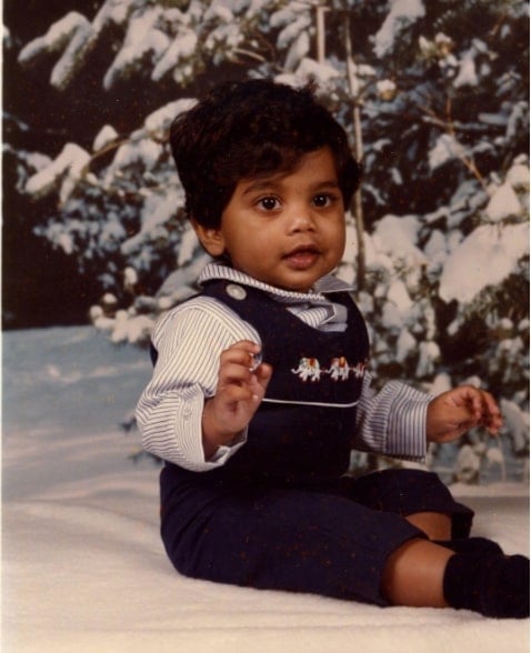 aziz ansari childhood pic