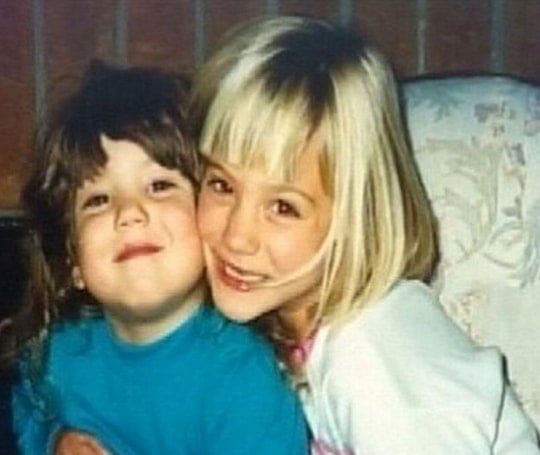 kaley cuoco childhood pic