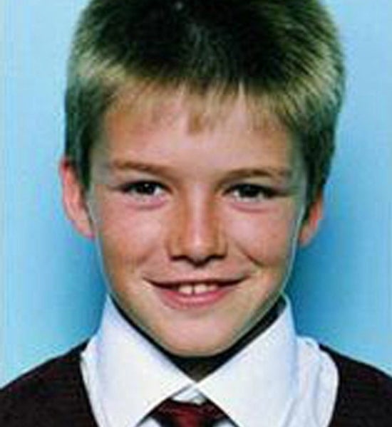 david beckham childhood pic