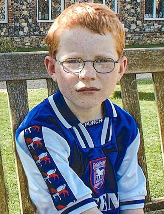 ed sheeran childhood pic