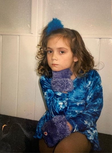 billie lourd childhood pic