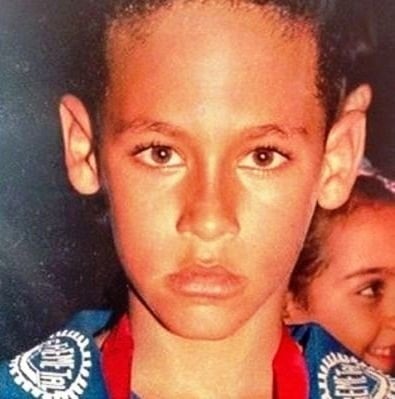 neymar childhood pic