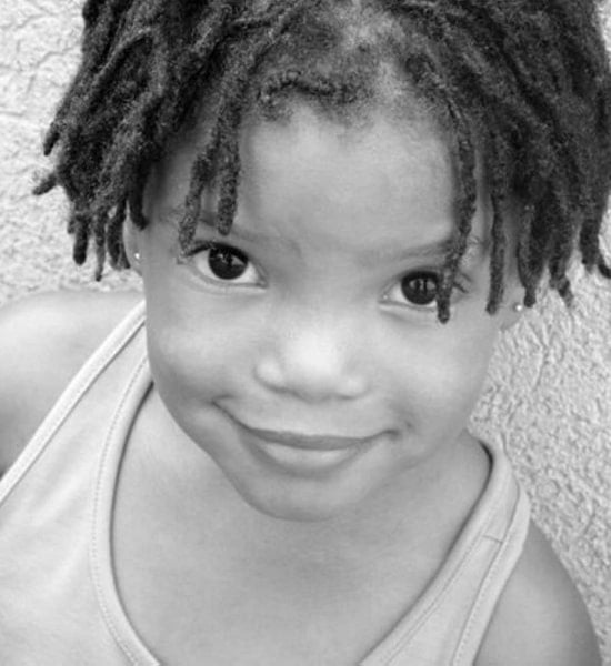 halle bailey childhood pic