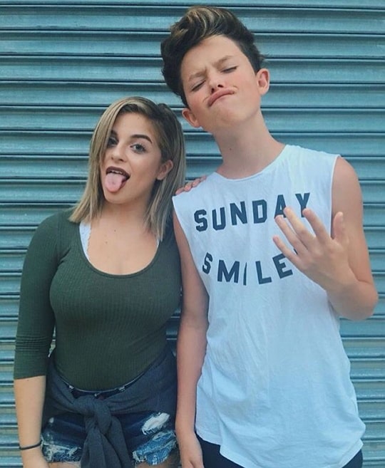 jacob sartorius with his ex-girlfriend