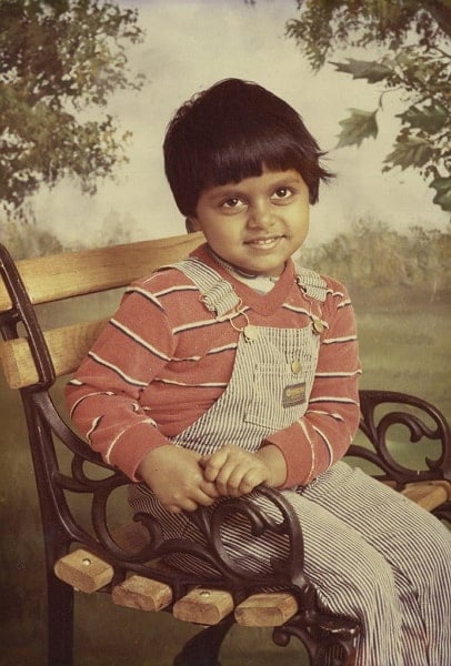 mindy kaling childhood pic