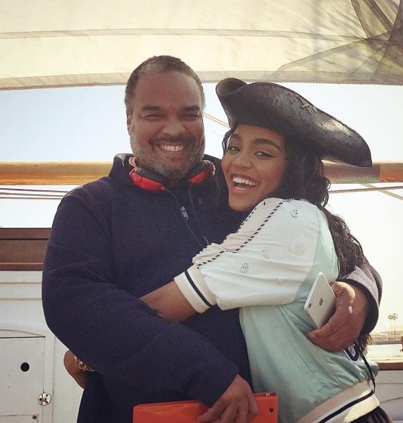 china anne mcclain with father