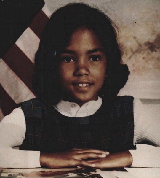 halle berry childhood pic