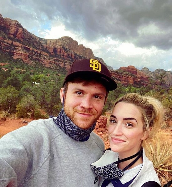 brianne howey with her husband