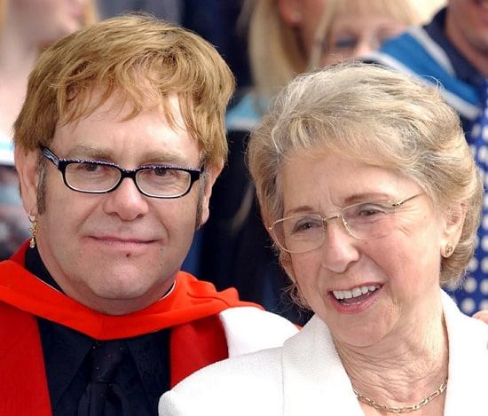 elton john mother