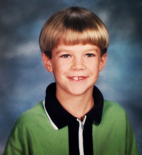 grant gustin childhood pic