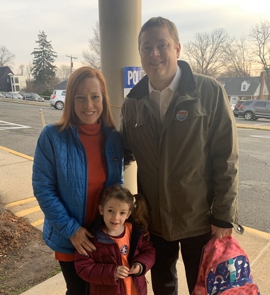 jen psaki with her family