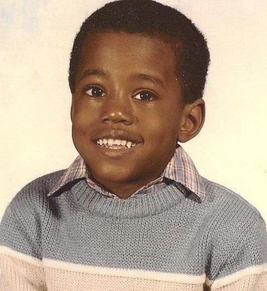 kanye west childhood pic