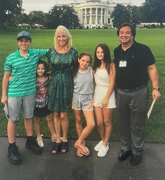 kellyanne conway with her family