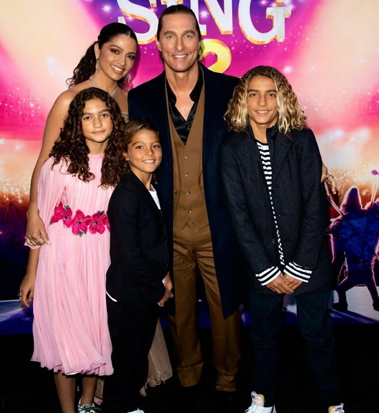 matthew mcconaughey wife children