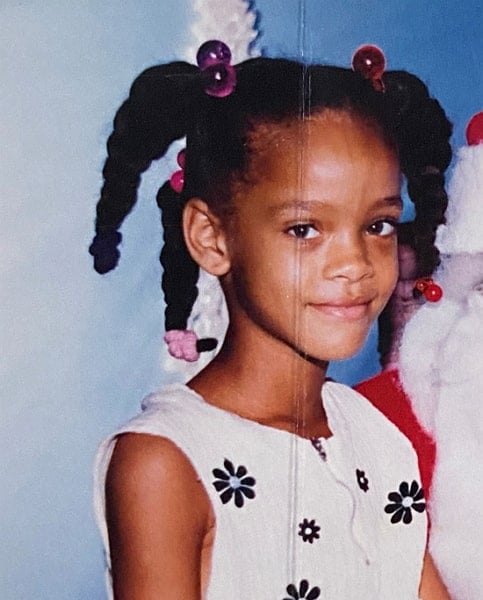 rihanna childhood pic