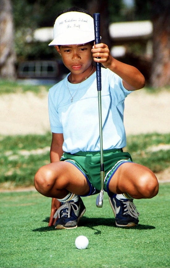 tiger woods childhood pic