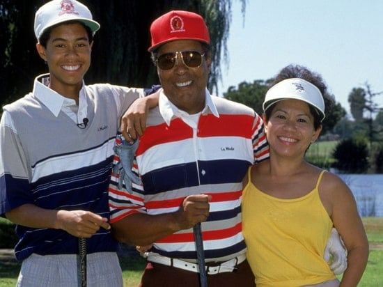 tiger woods parents