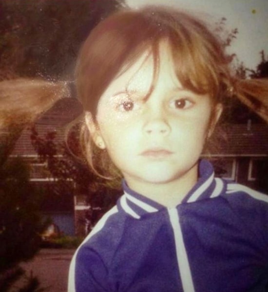 victoria beckham childhood pic