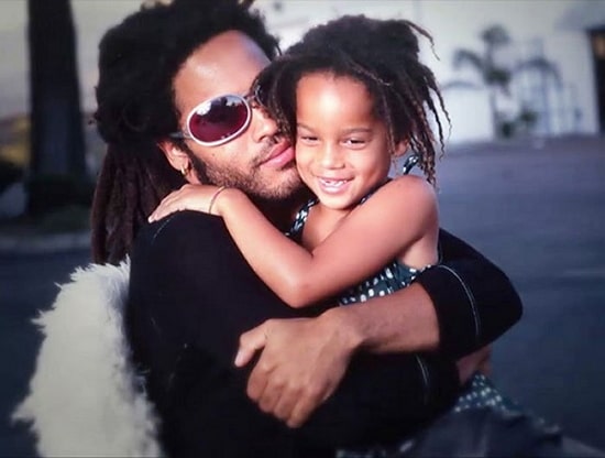 zoe kravitz childhood pic