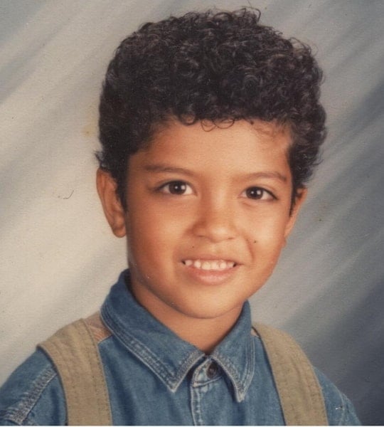 bruno mars childhood pic