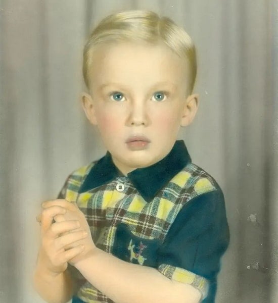 donald trump childhood pic