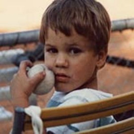 roger federer childhood pic