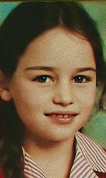 emilia clarke childhood pic