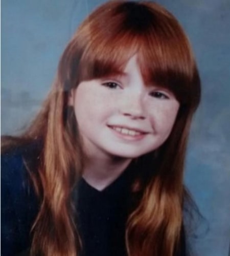 karen gillan childhood pic