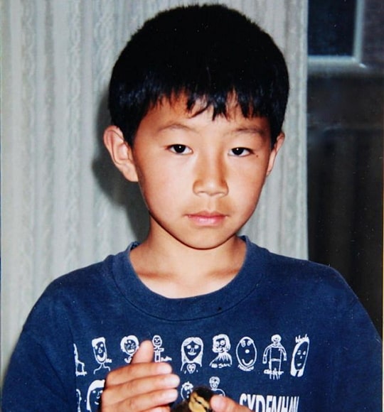 simu liu childhood pic