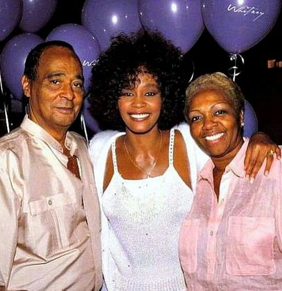 whitney houston parents