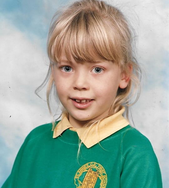 becky hill childhood pic
