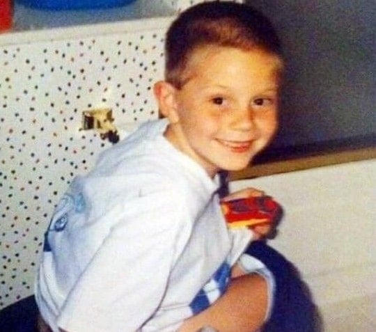evan peters childhood pic
